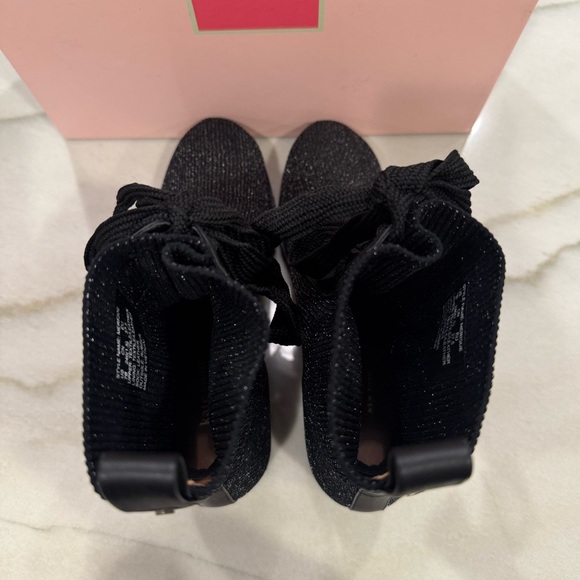 Kate Spade Merigue Boots Size 7 Black Metallic - Picture 5 of 14